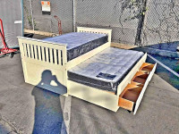 Brand new ! Trundle bed for sale ! Bunk bed single over single