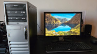 PC Desktop computer + monitor + clavier