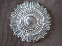 Antique glass ceiling lamp shade, 7 inch.
