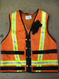 Safety Vest 3M Tape. Radio Attachment. Surveyor & Construction