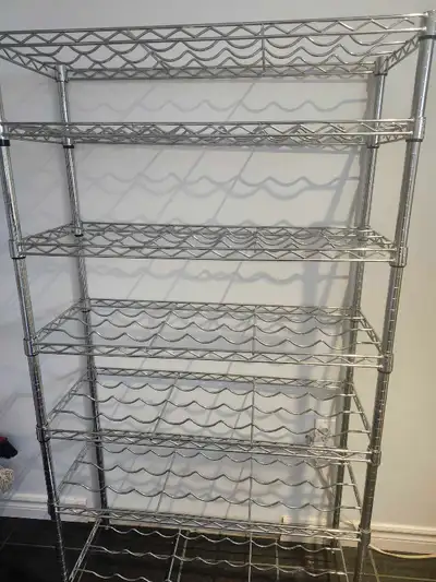 Uline steel chrome wine rack, View more