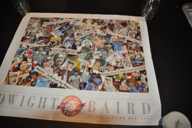 Montreal expos baseball club Dwight baird 25 years colour poster in Arts & Collectibles in Victoriaville - Image 2