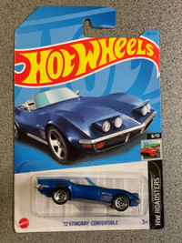 Hot wheels 72 Chevy stingray Corvette blue 