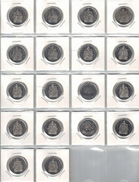 2008 To 2023 Canada BU 50¢, Half Dollar Coins Inc 2 Spec Eds.