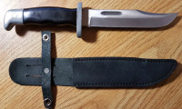 COUTEAU CHASSE & CAMPING / CAMPING & HUNTING KNIFE with HOLSTER