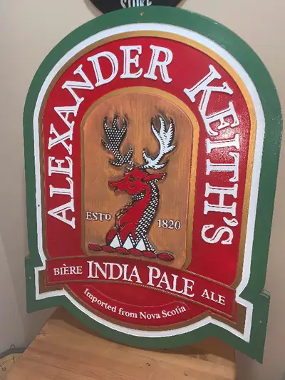 Huge Vintage Alexander Keith beer sign excellent condition the original, huge, Alexander Keith, rare...