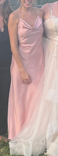 Blush bridesmaid dress