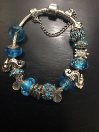  Ocean themed sterling silver bracelet