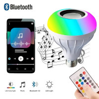 LED & Bluetooth Speaker Light Bulb with Remote