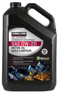 Kirkland Signature 0W20 Full Synthetic Motor Oil - 3x 4,73L Jugs