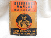 1941 - 1942 Pontiac Reference MANUAL