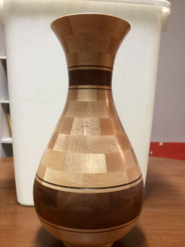 Wooden Vase 12” Handmade in Home Décor & Accents in Edmonton