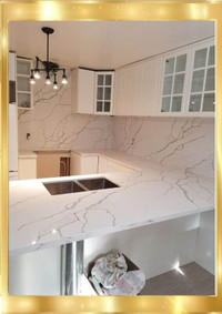 AFFORDABLE QUARTZ KITCHEN COUNTERTOPS AND CABINETS