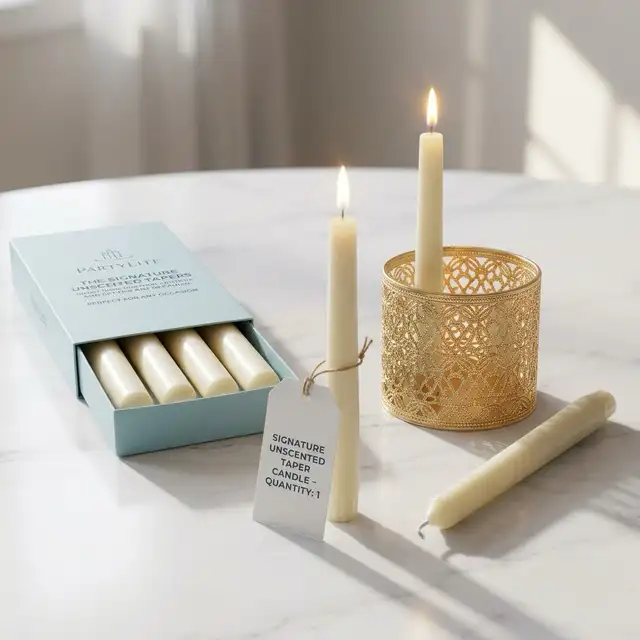 PartyLite Unscented Taper Candles