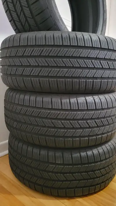 Details: 1) Type: All season tires (no rims) 2) Manufacturer: GOOD YEAR Eagle Touring (Bought from d...