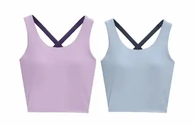 Cross Back Yoga Fitness Vest with Chest Pad, View more