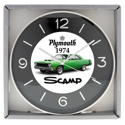Brand new boxed wall clock approximately 10 inches in diameter featuring Custom designed artwork. Cl...
