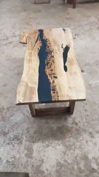 Live edge tables, coffee tables and benches