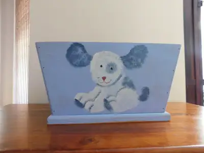 Blue Wooden Storage / Toy Box, View more