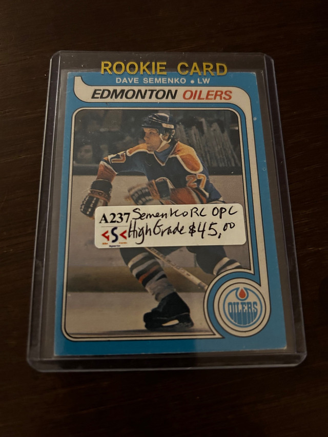 Dave Semenko RC ROOKIE Higher Grade 1979 OPC Showcase 305 in Arts & Collectibles in Edmonton