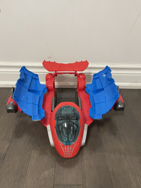 marvel super hero -spider-man jetquarters-figure-vehicle-set