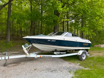 1995 Raider Invader Monaco 175 17ft 5” long Bowrider. C/w trailer, new prop last season 4.3 litre GX...