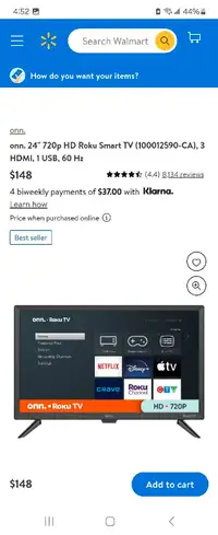 TCL TV SALE 32" ROKU SMART TV NEW ONLY $79.09!
