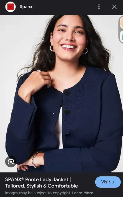 Brand New SPANX® Ponte Lady Jacket. Size M, View more