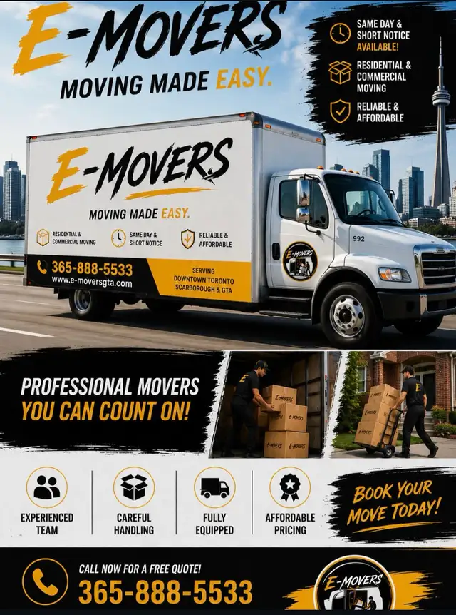 Affordable Movers | Same-Day Service | GTA