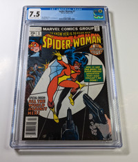 Spider-Woman #1 1978 CGC 7.5 KEY ISSUE OW-W Pages