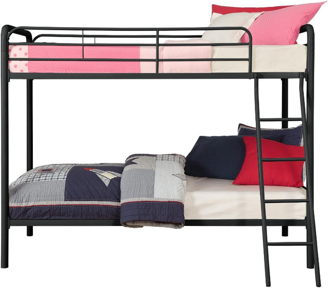 NEW TWIN OVER TWIN METAL FRAME BUNK BED 666931 in Beds & Mattresses in Regina - Image 2