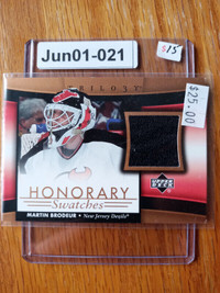 Martin Brodeur 2005-06 Upper Deck Trilogy Honorary Swatches Jers