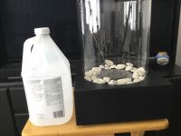 Foyer sur table avec bio éthanol 
