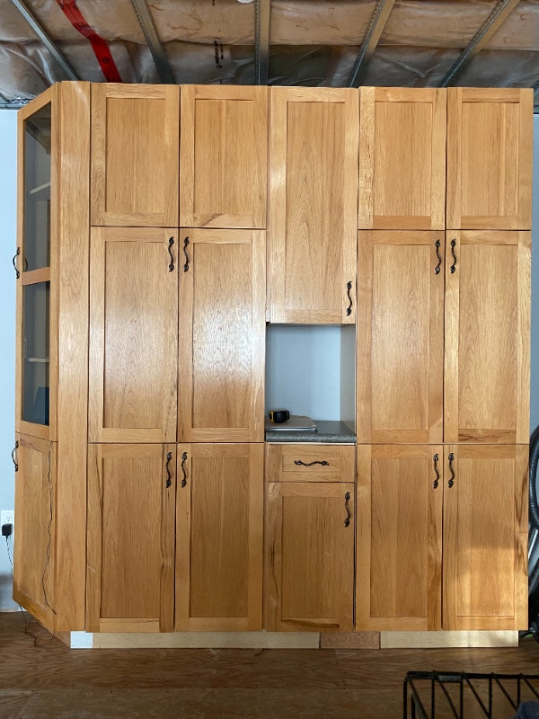 Full set of Hickory kitchen & Countertops Sudbury