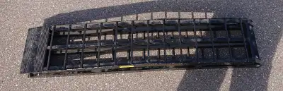9' x 11-1/4" Folding Arched Aluminum Motorcycle Ramp.. Please Ask Any Questions.. Cheers NOTE: I Als...