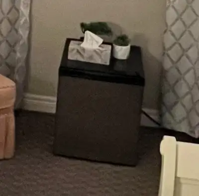 Mini bar fridge $25, View more
