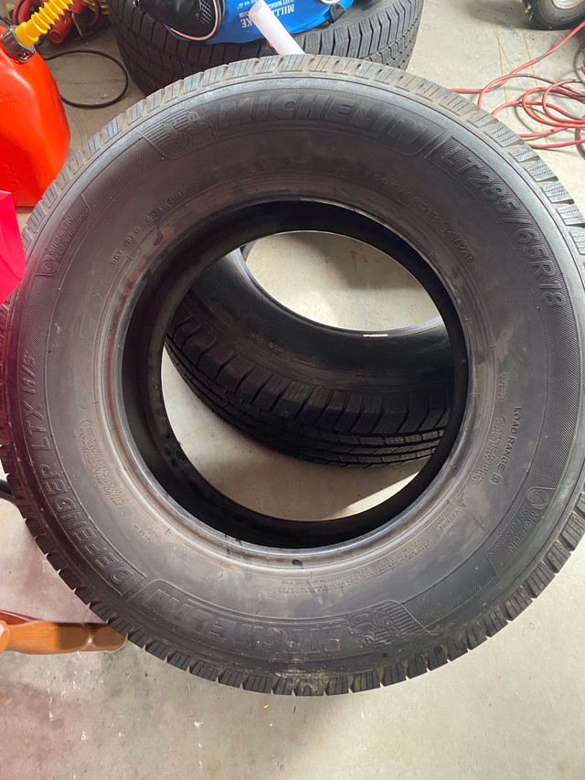 4 tires x Michelin Defender LTX M/S T285/65R18 in Tires & Rims in Dartmouth
