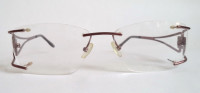 Boucheron Rimless Gold Titanium Eyeglasses Women NEW BOU 73
