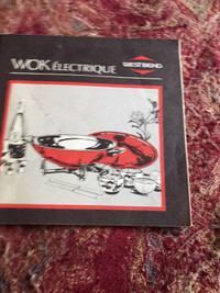 Electric Wok Cookery (use and care)  booklet 