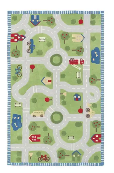 Pottery Barn Kids Play Rug. Originally $750. Gently used.