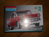 NEW--NEVER OPENED- "Monogram" '57 Chevy Hardtop Car Model Kit
