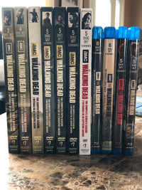 Complete Walking Dead Seasons On Combination of Blu Ray/DVD-Mint