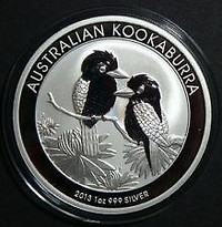 Lot 5 pieces en argent australiennes/silver bullion coins 1 oz