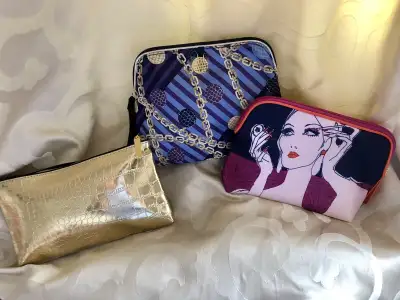 Three Brand New Estée Lauder Makeup Bags , View more