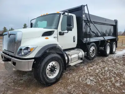 Coming soon! 2019 International HV607 triaxle dump truck. Cummins L9 370hp engine, 9LL transmission,...