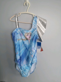 NEW Kids Frozen II one piece Bathing suit Size Large