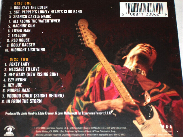 Jimi Hendrix - Blue Wild Angel - Édition 2 cds - NEUF dans CD, DVD et Blu-ray  à Ville de Montréal - Image 3