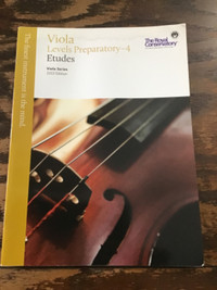 RCM Viola Levels Preparatory-4 Etudes (2013 edition)