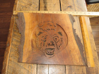 Live Edge Wood Bear Art