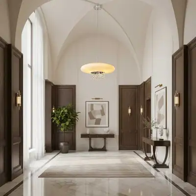 Murano white Glass with crystals Light fixture , View more